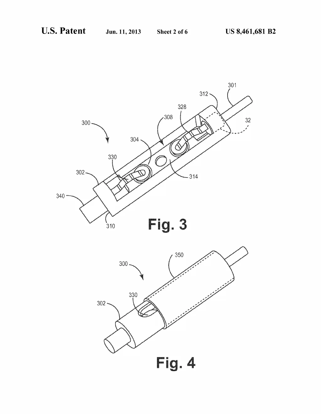 A cutaway perspective of the sensor capsule built into an implantable lead, exposing the interconnect contacts the layered coating is designed to protect.