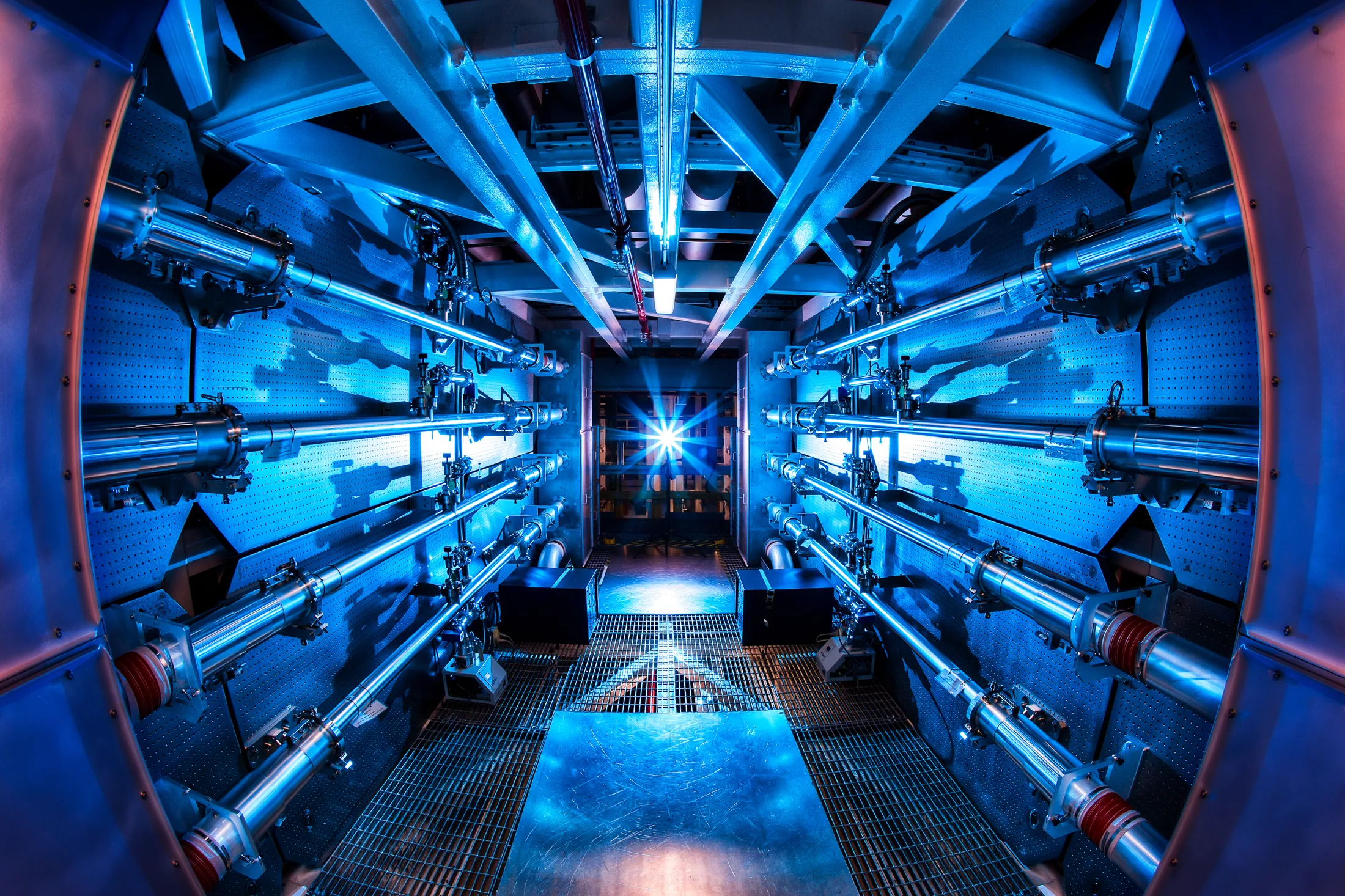 Preamplifier support structure of the National Ignition Facility laser